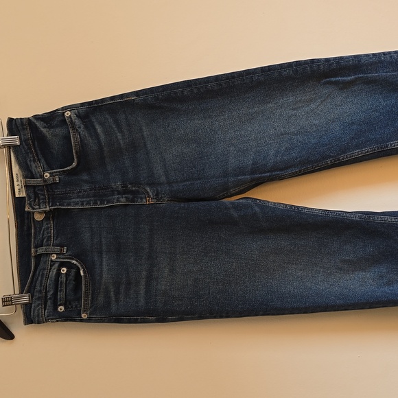 Rag & Bone Blue High Rise Jeans with Distressed Look - Picture 4 of 8
